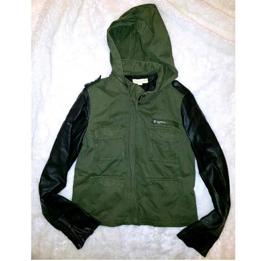 Green & Vegan leather Jacket